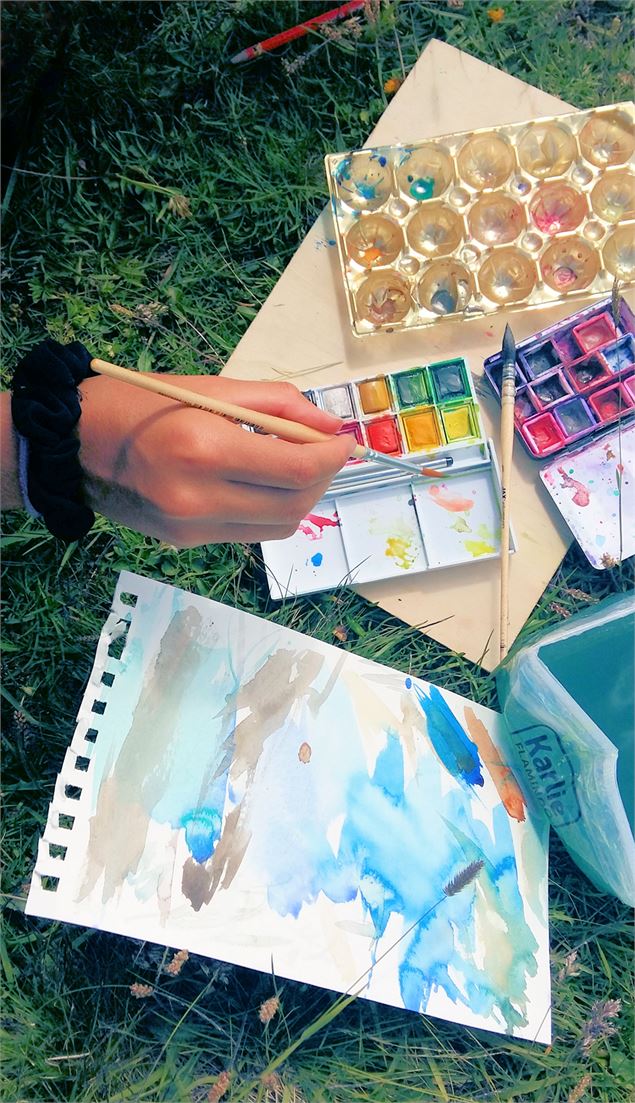 Stage aquarelle en plein air_Val de Bagnes - MAH