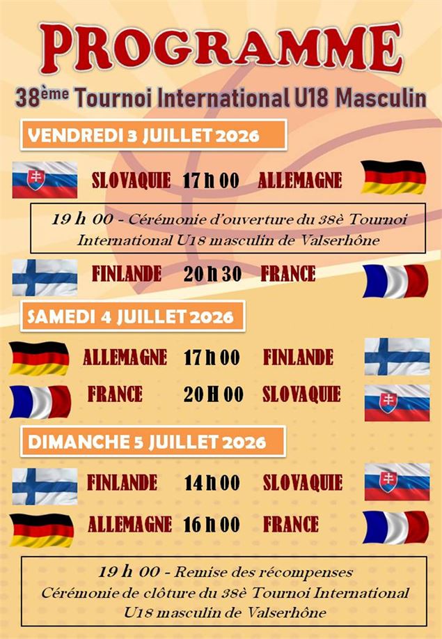 38ème TOURNOI INTERNATIONAL U18M - BASKETBALL_Valserhône - E.V.B. Basketball
