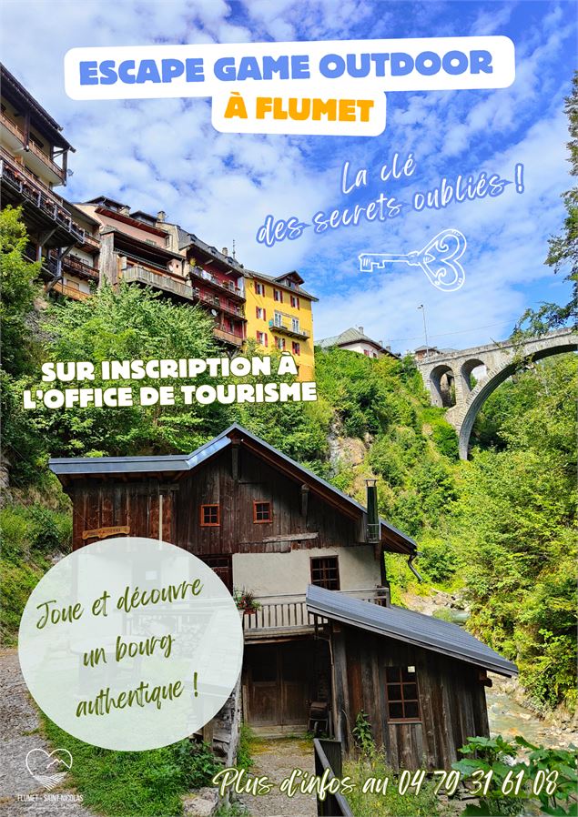 Escape game outdoor à Flumet - Canva -Office de Tourisme Flumet/ St Nicolas la Chapelle