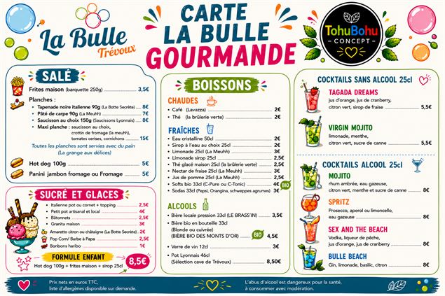 Carte La Bulle Gourmande - Mairie de Trévoux