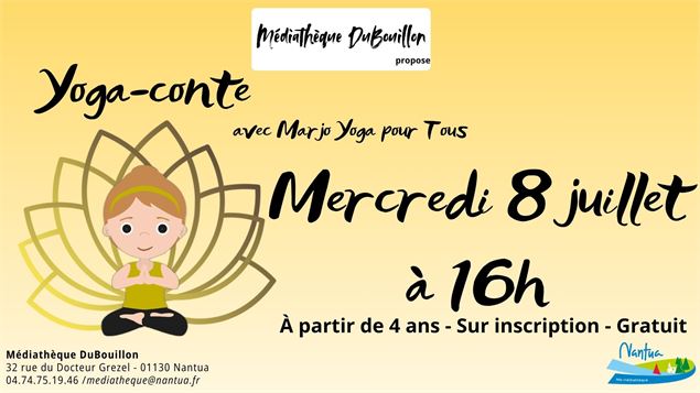 Affiche animation paysage - Médiathèque DuBouillon