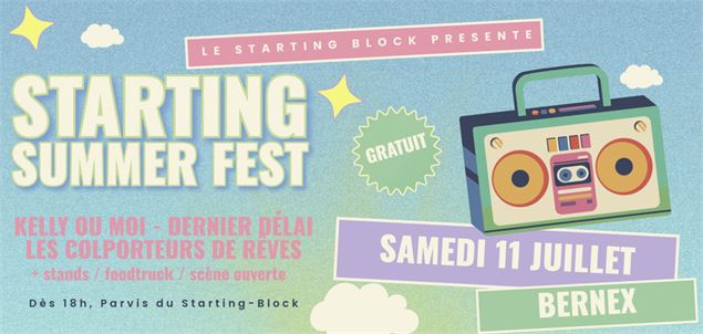 affiche du spectacle - Starting block