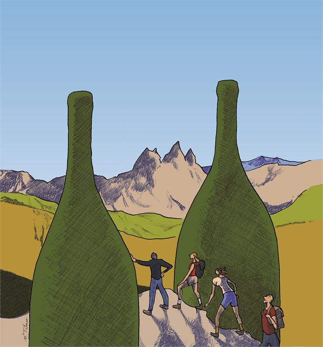 Affiche les cols du vin - FC Albiez
