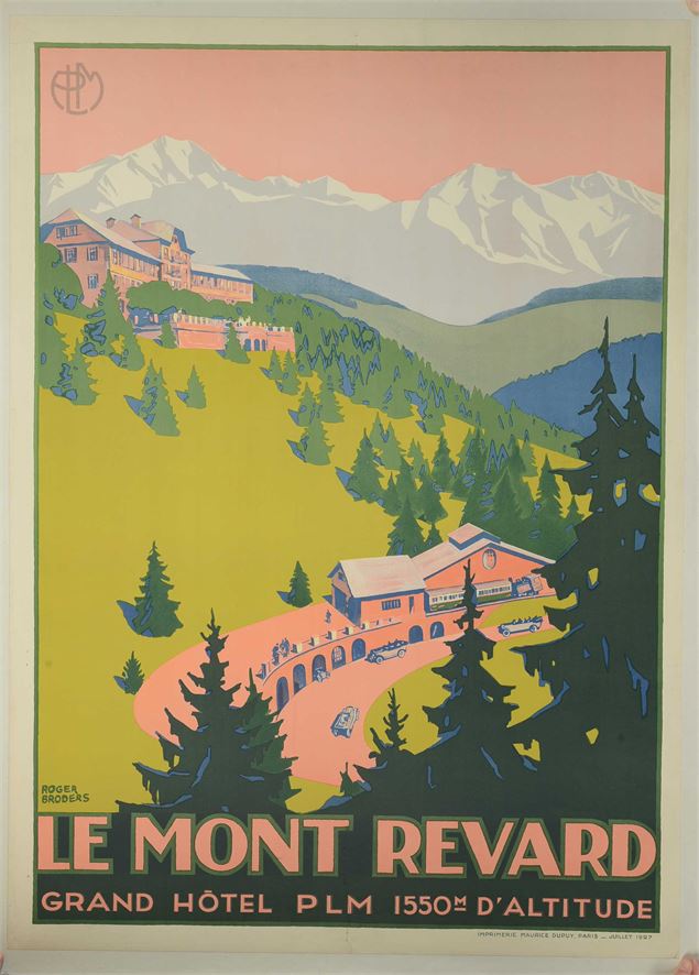 affiche Mont Revard PLM 1927 - © ART PRISM - Grand Chambéry Alpes Tourisme