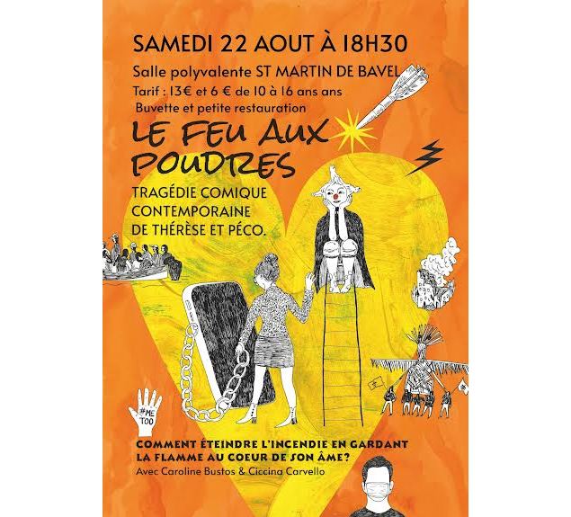 Affiche le feu aux poudres - par nos soins, création ALR