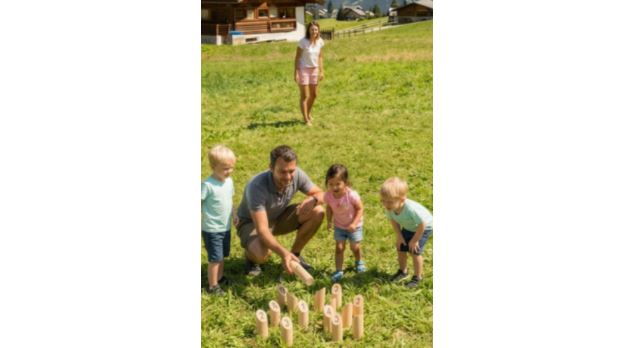 jeux en bois en famille sur Bisanne
