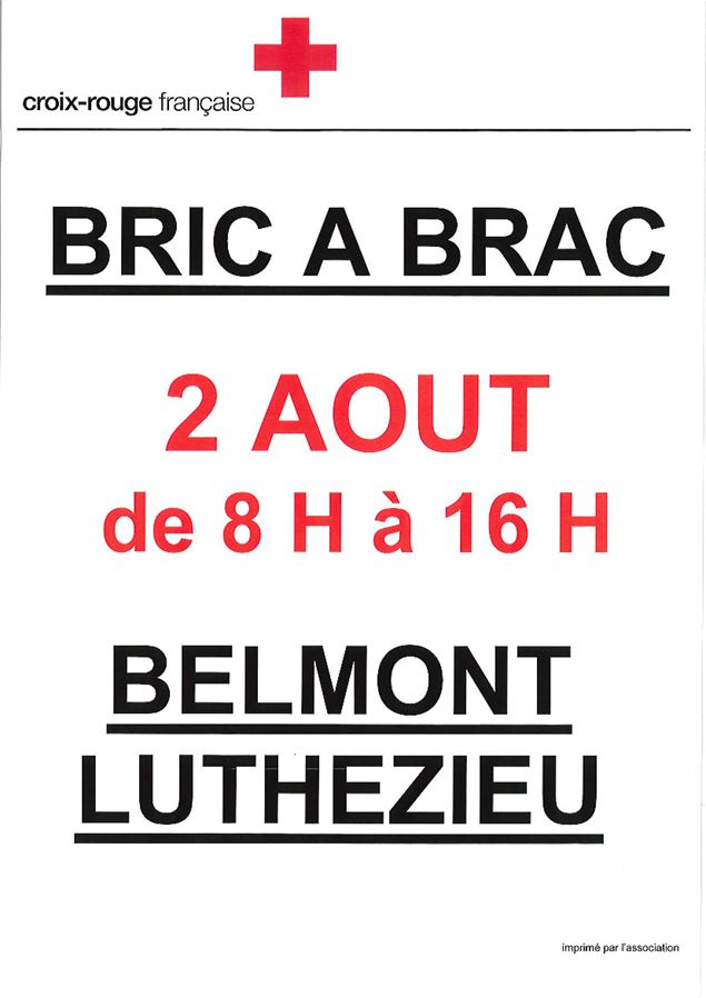 Bric à Brac de la Croix Rouge Française_Valromey-sur-Séran - Pixabay