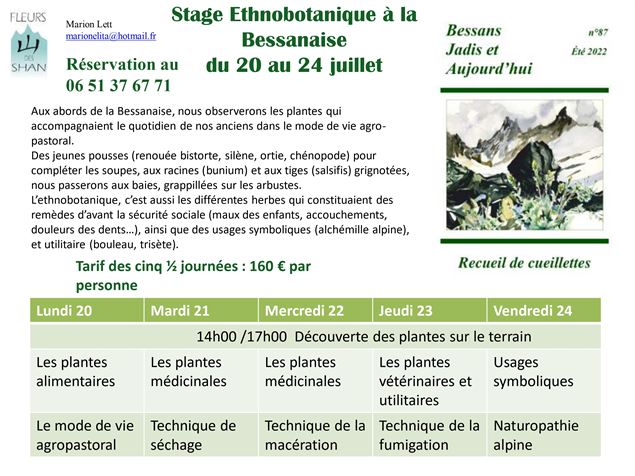 Affiche et programme du stage - M.Lett
