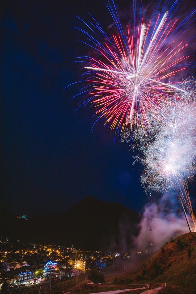 Feu artifice morzine