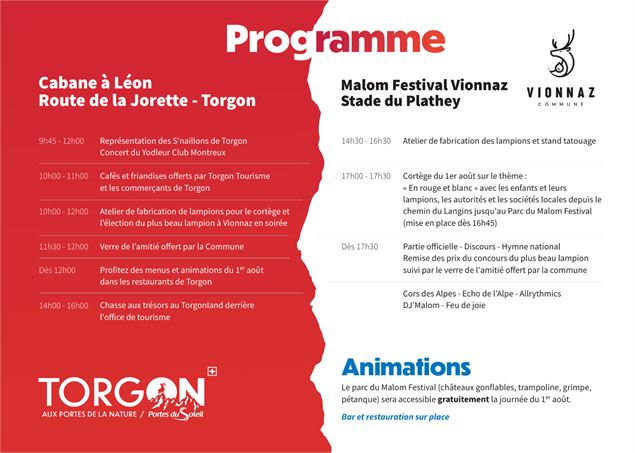 Fête nationale - 1er août_Torgon