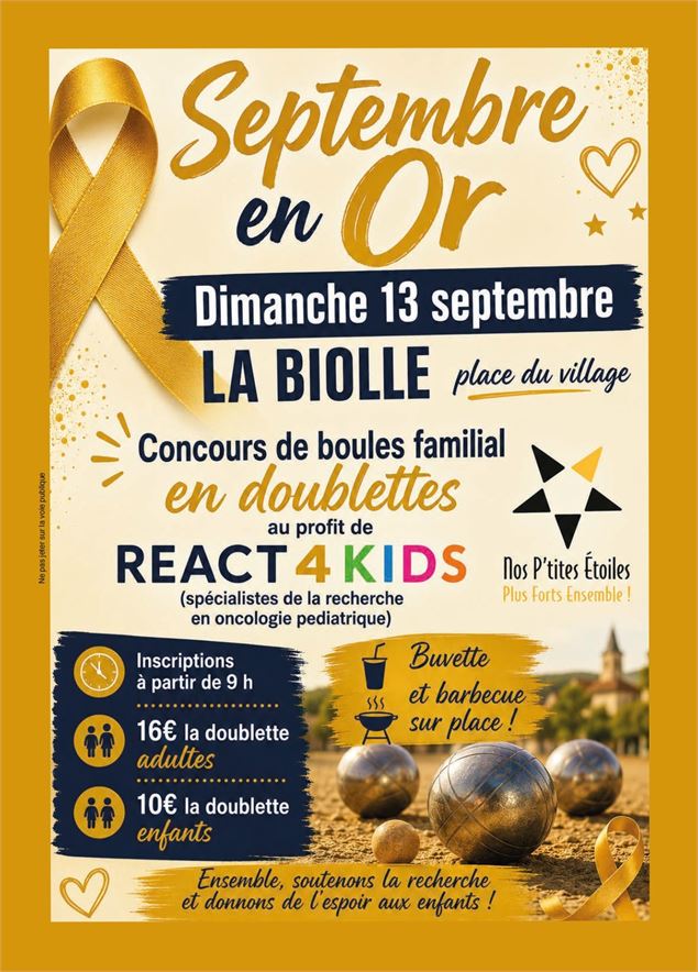 concours de boules - création perso