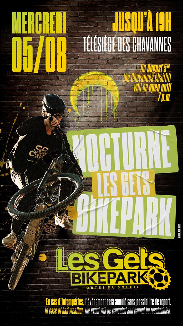 Nocturne BikePark mercredi 05/08 - SOLEGETS