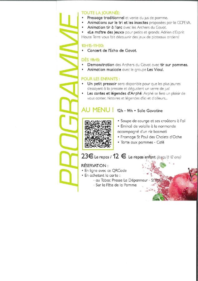 programme de l'évènement - Mairie de Saint paul