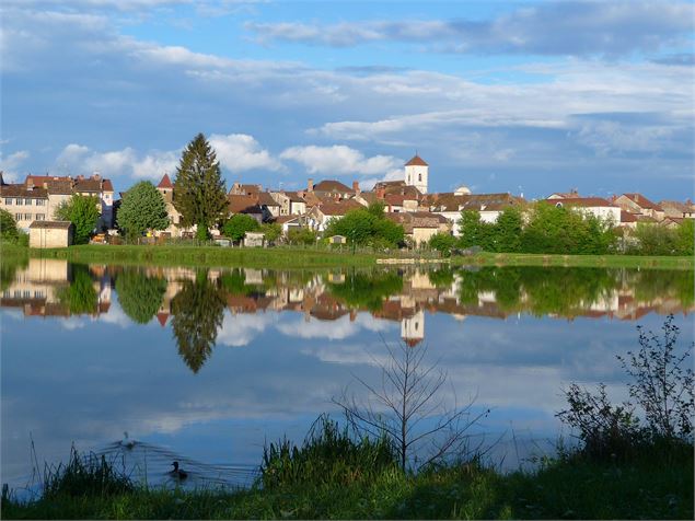 vue sur l'étang de pêche - Office de Tourisme Bâgé Pont-de-Vaux