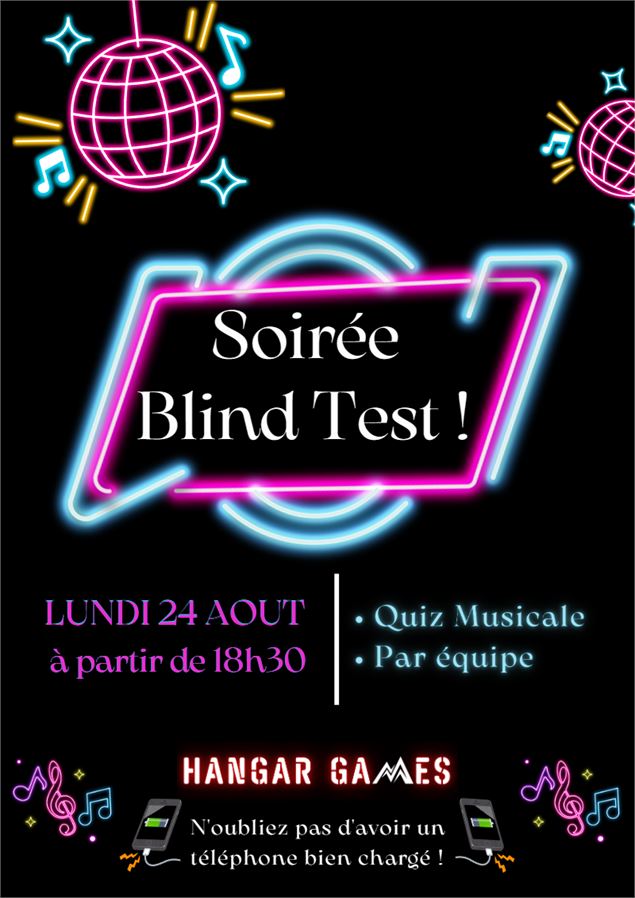 Soirée Blind test au Hangar Games_Les Carroz-d'Arâches