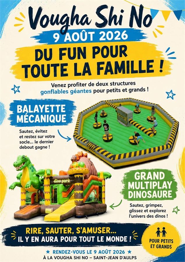 Structures gonflables géantes - Comité des fêtes de Saint jean d'Aulps