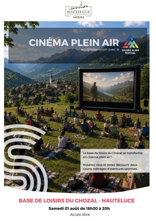 Cinéma plein air - Projection film outdoor_Hauteluce
