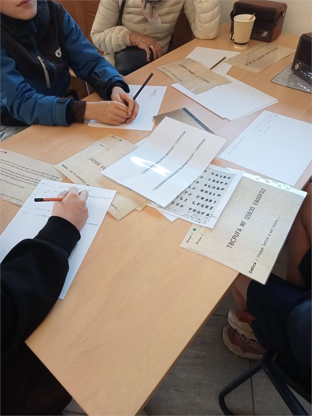 Atelier code et décode les messages de la Résistance_La Balme-de-Thuy