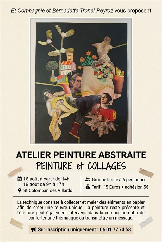 Peinture et collages_Saint-Colomban-des-Villards - Marc Newberry