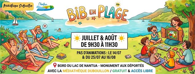 Affiche animation paysage - Médiathèque DuBouillon