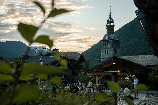 L'église de Montriond pendant le festival