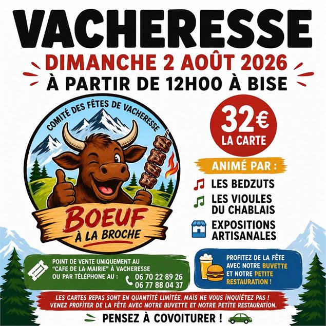 Affiche boeuf à la broche - A.Berger - Siac