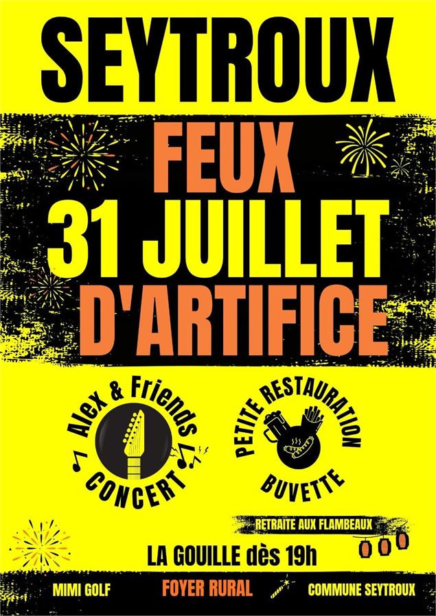 Le feu d'artifice de Seytroux - Comité des fêtes de Seytroux