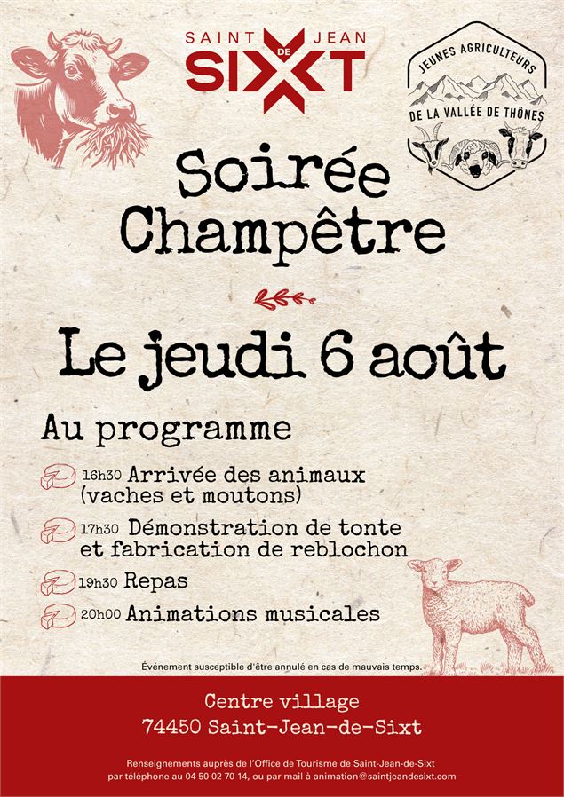 Soirée champêtre_Saint-Jean-de-Sixt - OT Saint-Jean-de-Sixt