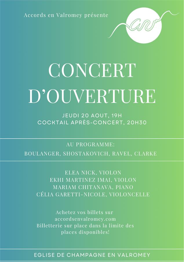 Festival : Accords en Valromey - concert d'ouverture_Champagne-en-Valromey - Accords en Valromey