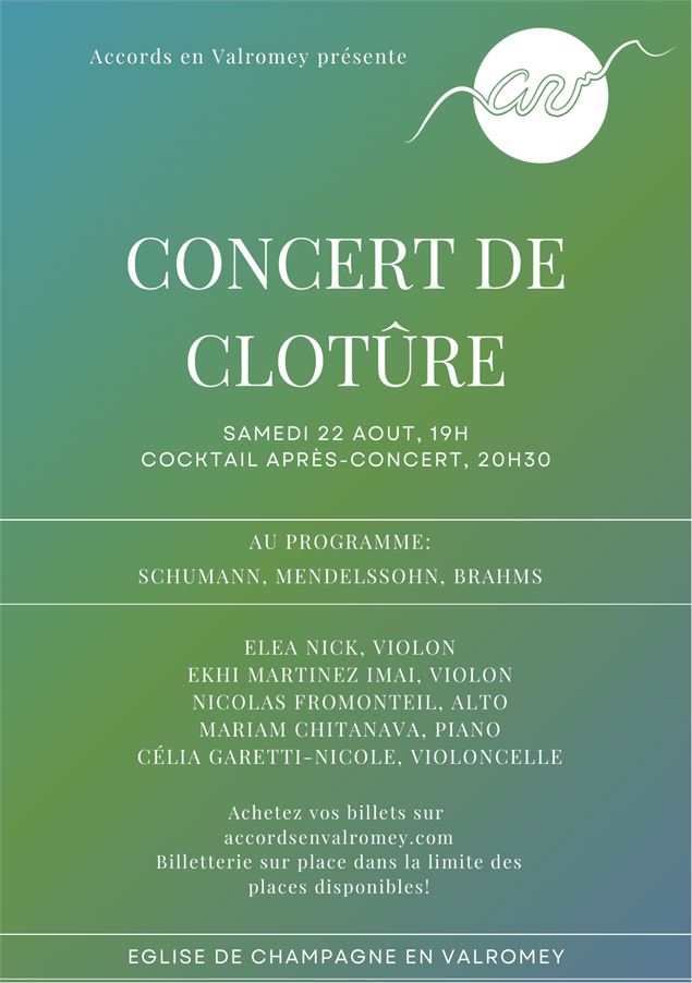 Festival : Accords en Valromey - concert de clotûre_Champagne-en-Valromey - Accords en Valromey
