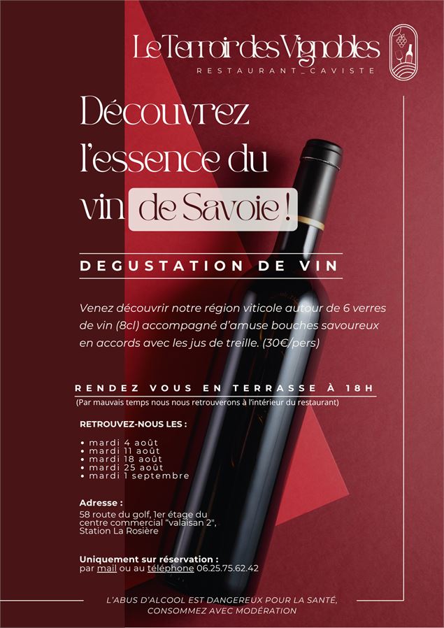 Dégustation de Vins chez Le Terroir des Vignobles_La Rosière - Montvalezan