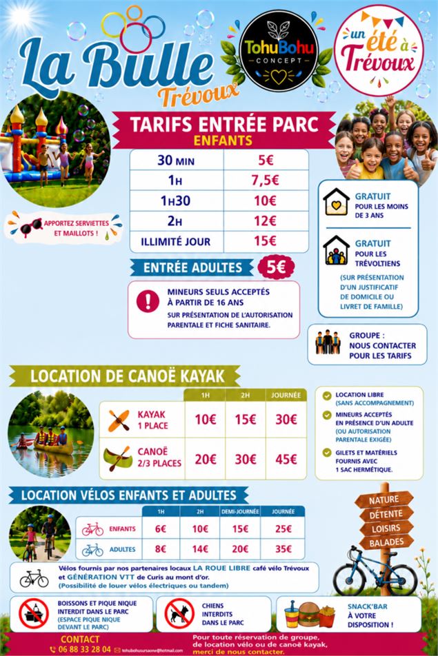 Tarifs 2026 - Mairie de Trévoux