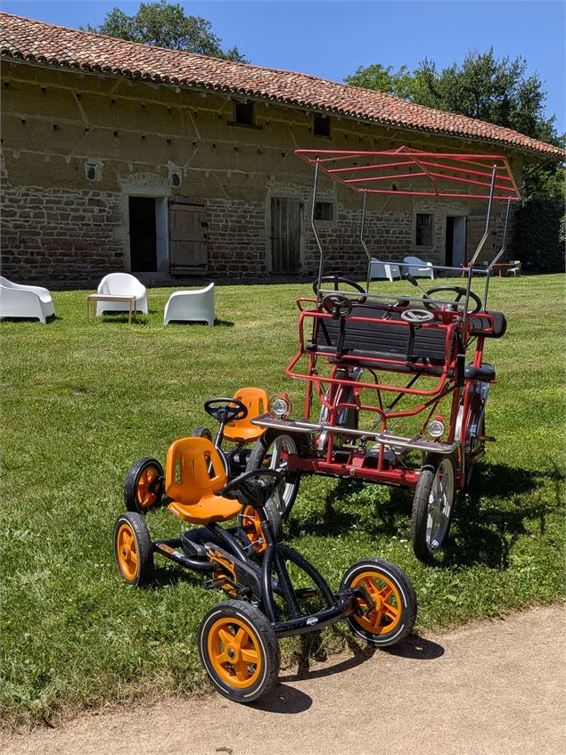 Rosalie et karts pour enfants au Domaine des Saveurs - Ministère de la culture_Jean.Leblanc