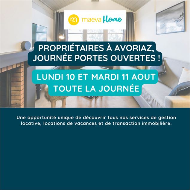 Journées Portes Ouvertes Maeva Home Avoriaz_Avoriaz