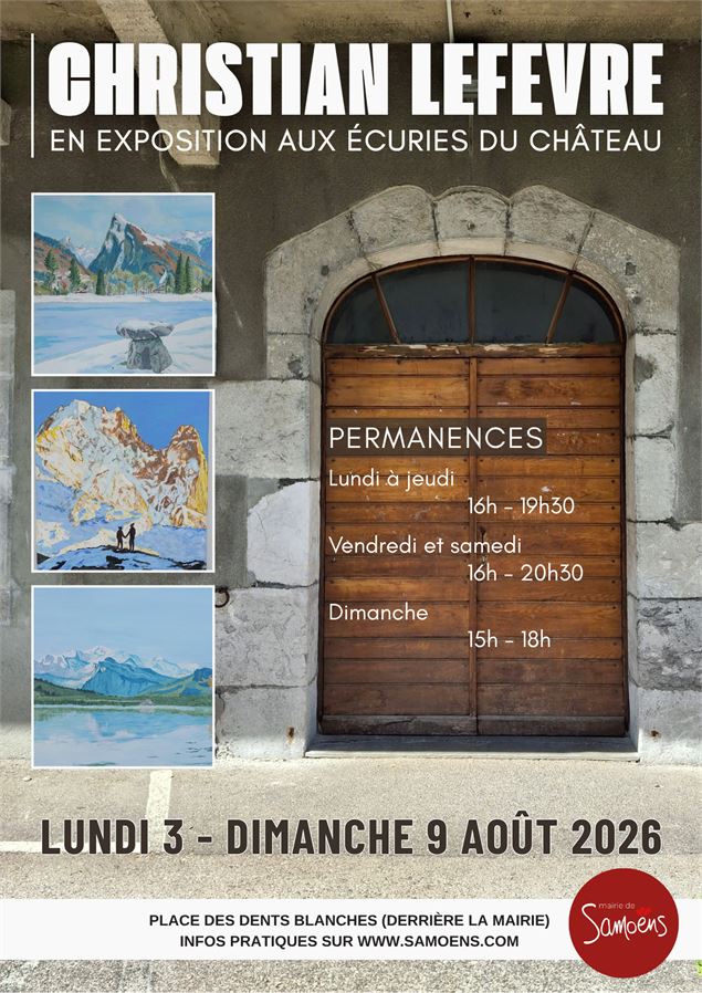 Expositions estivales aux écuries du château_Samoëns