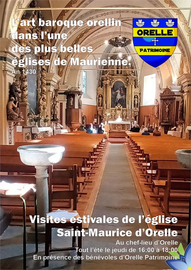 Visite estivale de l'eglise Saint-Maurice - OTOrelle