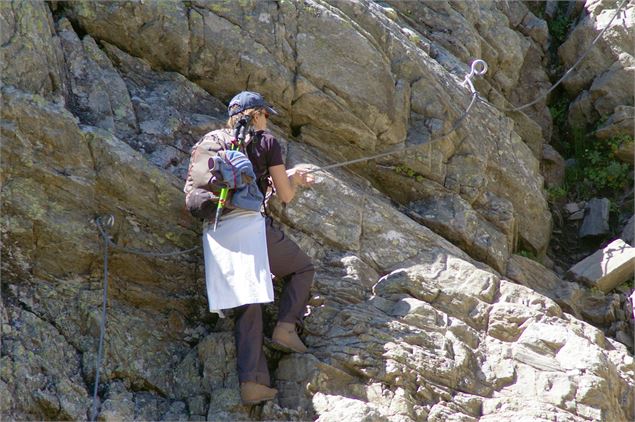 Via Ferrata d'Andagne entre Bessans et Bonneval sur Arc - Haute Maurienne Vanoise P. CARIOU