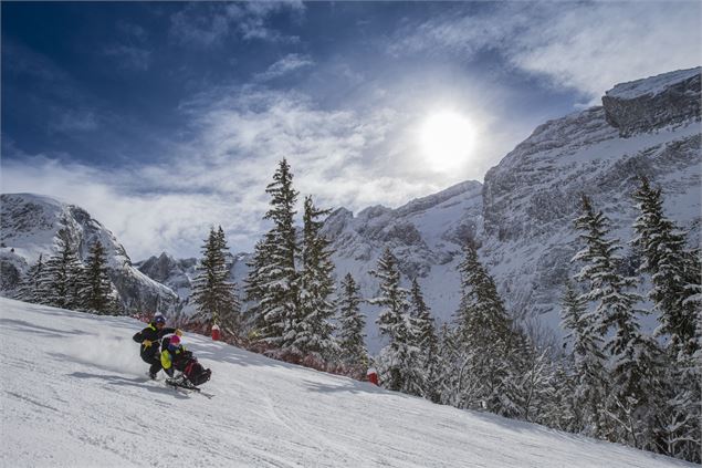 Fauteuil ski avec pilote - Gilles Lansard - OT Pralognan
