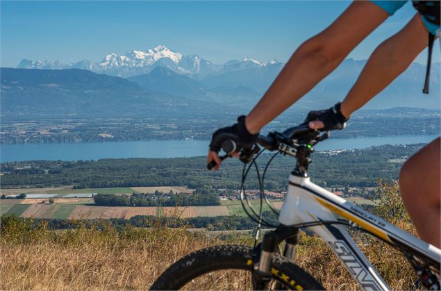 Vélo vue Mont Blanc - ©Nicolasgascard