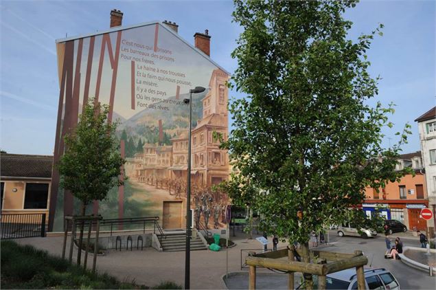 Fresques et murs peints d'Oyonnax - Mur des résistants - Ville d'Oyonnax