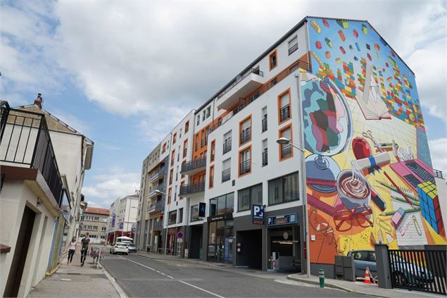 Fresques et murs peints - Fresque du Savoir Oyonnax - Ville d'Oyonnax