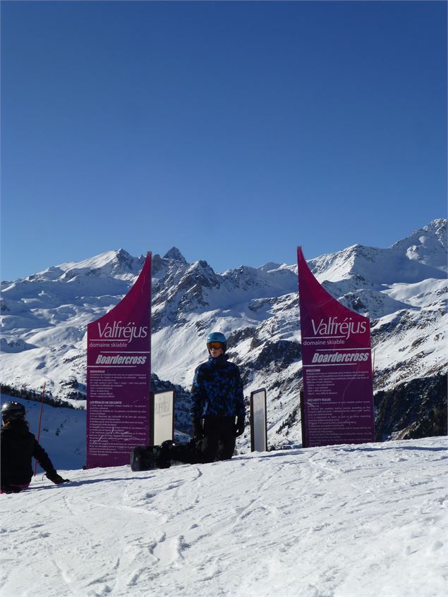 Boardercross sur le domaine skiable de Valfréjus - OZ/OT Valfréjus