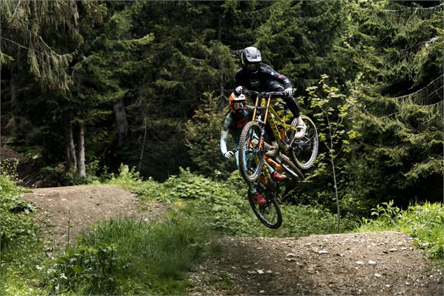 Piste VTT Vink Line partie inférieure -Bike Park de Châtel - L.Meyer - Châtel