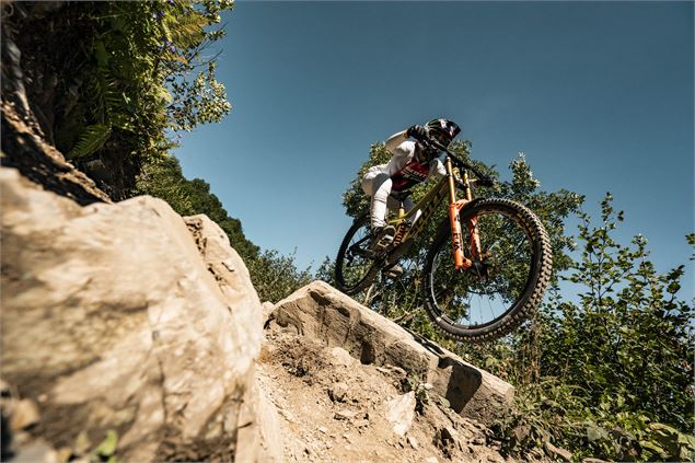 Piste VTT Haute Tension du Bike Park de Châtel - L.Meyer - Châtel