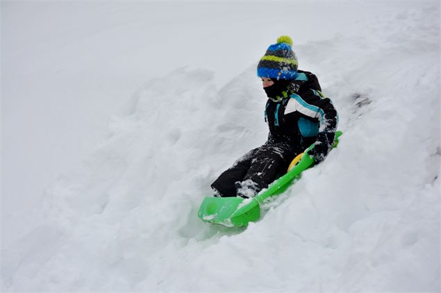 Espace luge sur le site nordique de Lachat - ©José FYOT