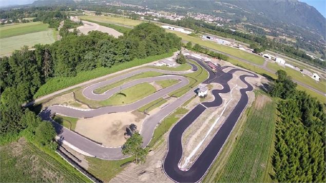 Vue aérienne du circuit - Karting du Grand Arc