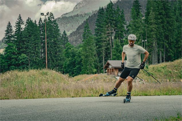 Piste de ski-roues et de roller_Les Contamines-Montjoie - Antoine Collomb Patton
