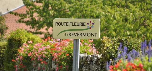 Panneau de la Route fleurie du Revermont - Route fleurie du Revermont