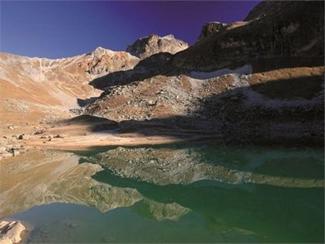 Lac de la partie, lac, montagne, parc national de la vanoise, - K.Mandray