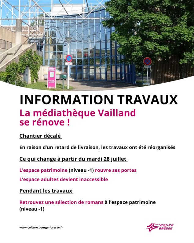 Médiathèque Vailland_Bourg-en-Bresse - ©Ville de Bourg-en-Bresse
